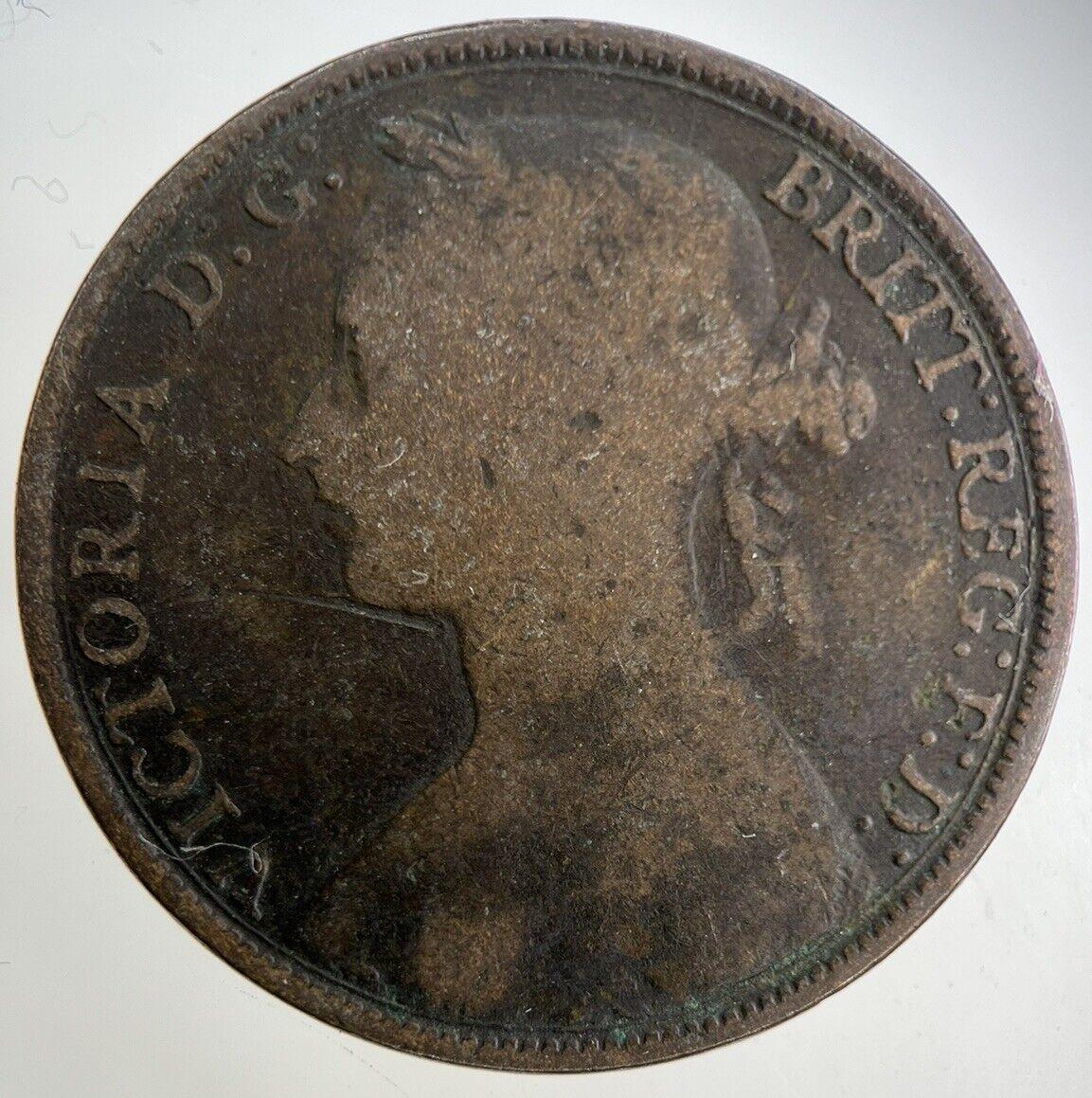 1894 Victoria One Penny Coin | Collectable Grade