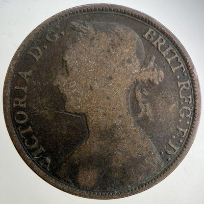 1894 Victoria One Penny Coin | Collectable Grade
