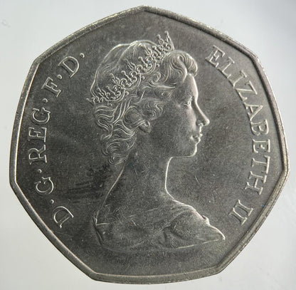 1973 Elizabeth II 2nd 50p Fifty-Pence Coin | Very High Grade