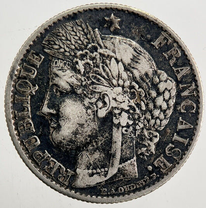 1895 France 50 Centimes Cents Coin | Fine Collectable Grade | a5413