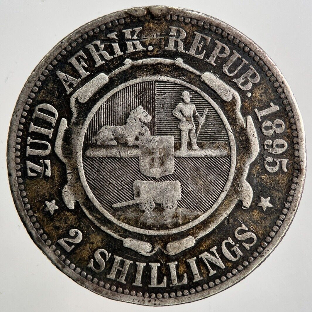 1895 South Africa Florin 2 Shillings Silver Coin | Collectable Grade | a3421