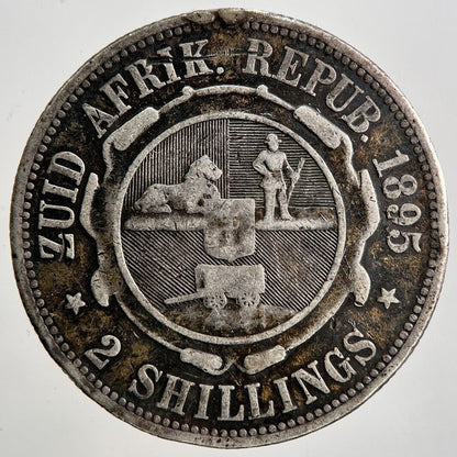 1895 South Africa Florin 2 Shillings Silver Coin | Collectable Grade | a3421