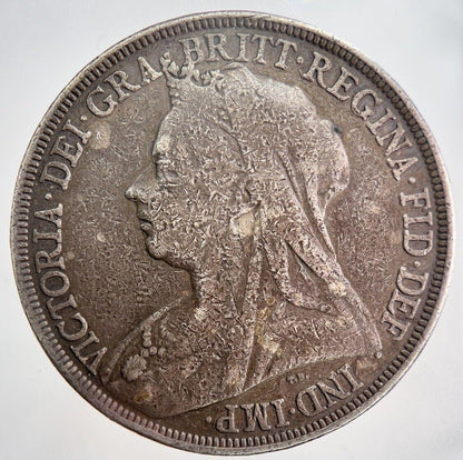 1895 Victoria Crown Silver Coin | Fine Collectable Grade | a353