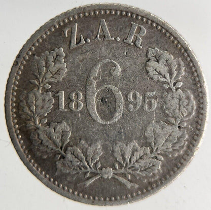 1895 South Africa Sixpence Silver Coin | Collectable Grade