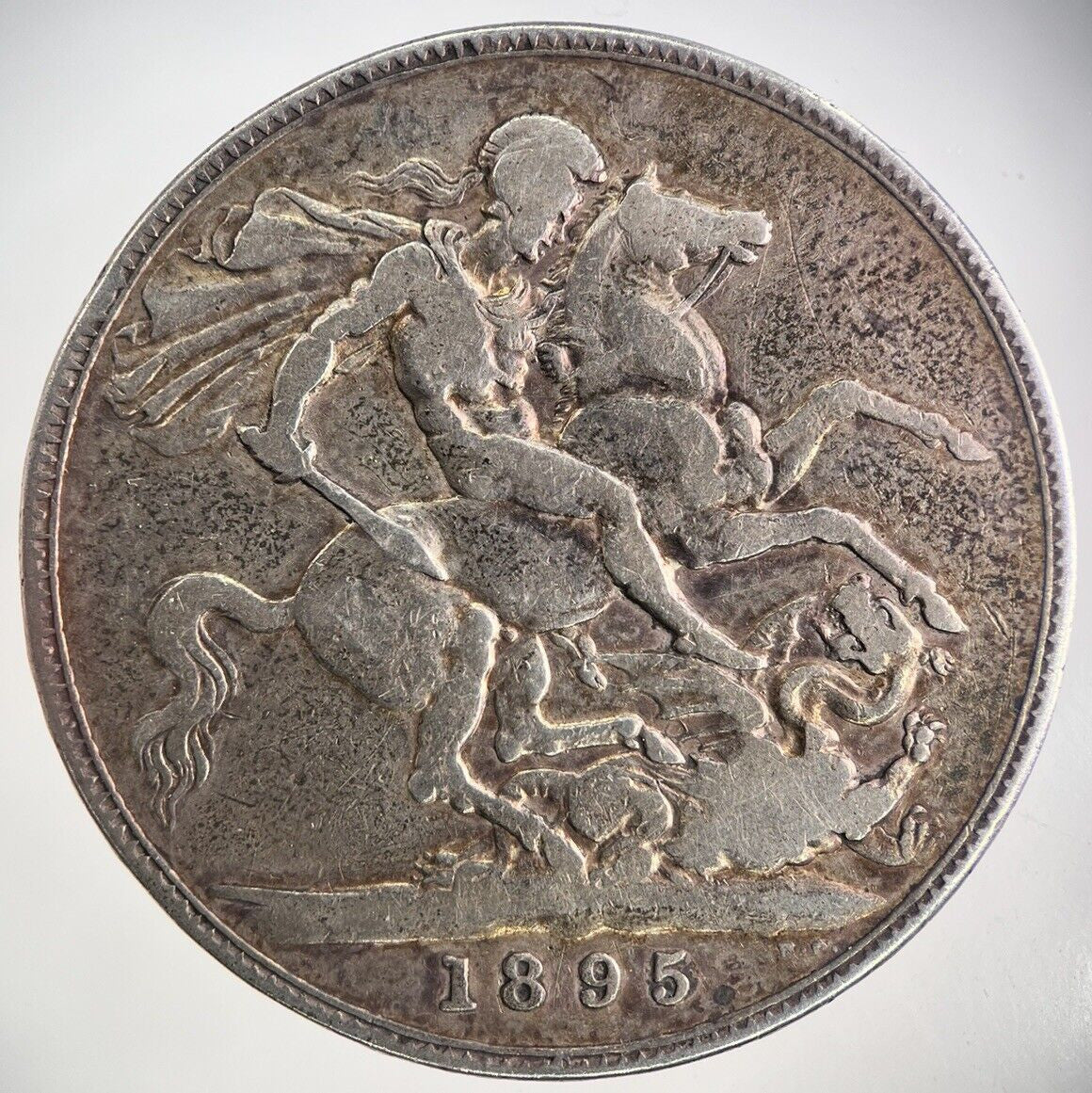1895 Victoria One Crown Silver Coin | Fine Collectable Grade