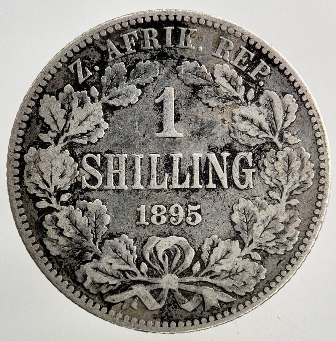 1895 South Africa Shilling Silver Coin | Collectable Grade