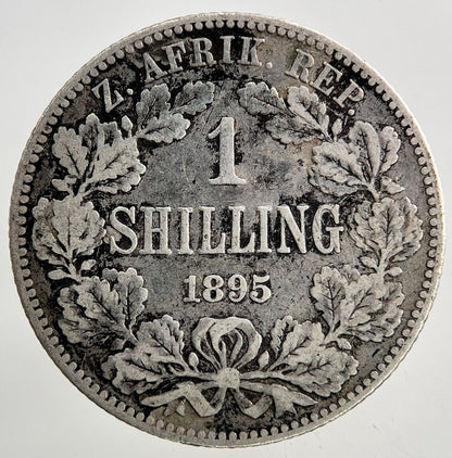 1895 South Africa Shilling Silver Coin | Collectable Grade