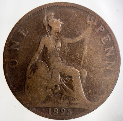 1895 Victoria One Penny Coin | Collectable Grade