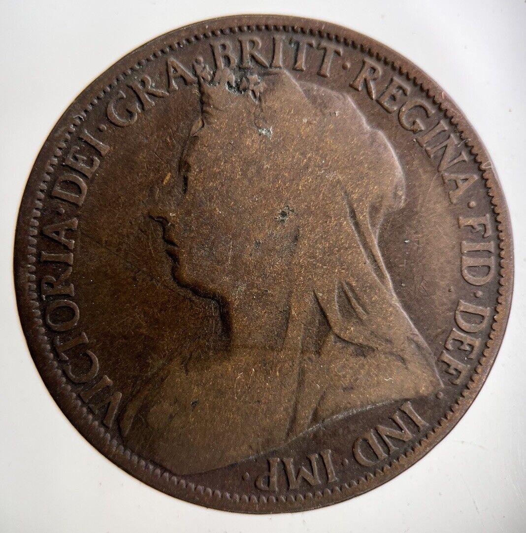 1895 Victoria One Penny Coin | Collectable Grade