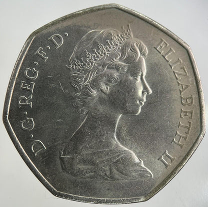 1973 Elizabeth II 2nd 50p Fifty-Pence Coin | Very High Grade