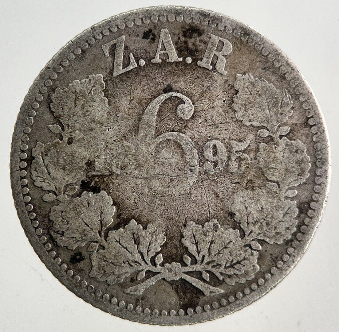 1895 South Africa Sixpence Silver Coin | Collectable Grade