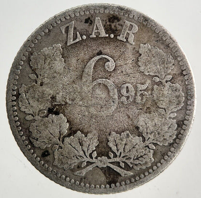 1895 South Africa Sixpence Silver Coin | Collectable Grade