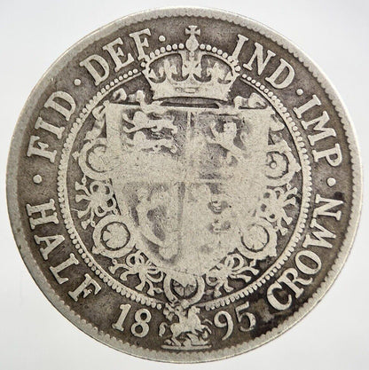 1895 Victoria Half-Crown | British Silver Coin | Fair Grade | a905