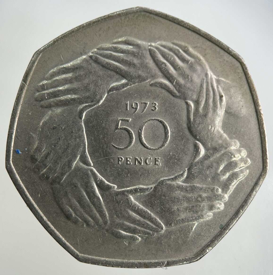 1973 Elizabeth II 2nd 50p Fifty-Pence Coin | Very High Grade