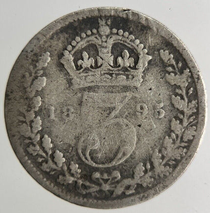1895 Victoria Threepence Silver Coin | Collectable Grade