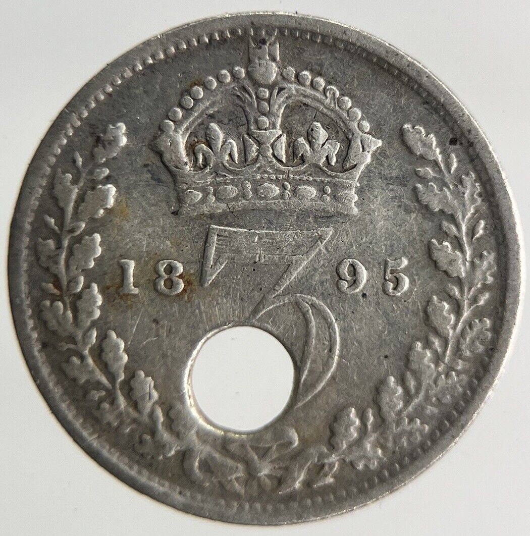 1895 Victoria Threepence Silver Coin | Collectable Grade