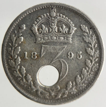 1895 Victoria Threepence Silver Coin | Collectable Grade