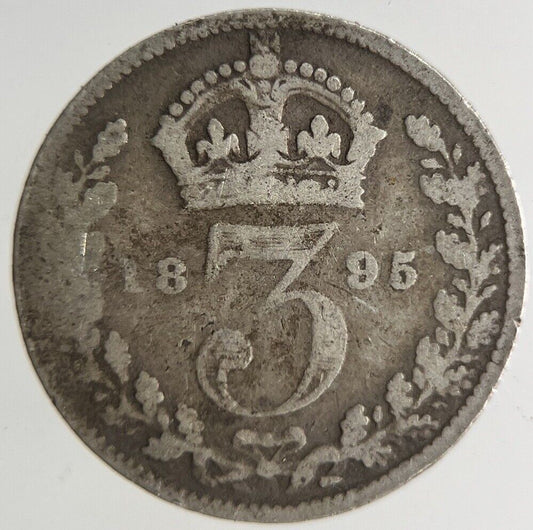1895 Victoria Threepence Silver Coin | Collectable Grade