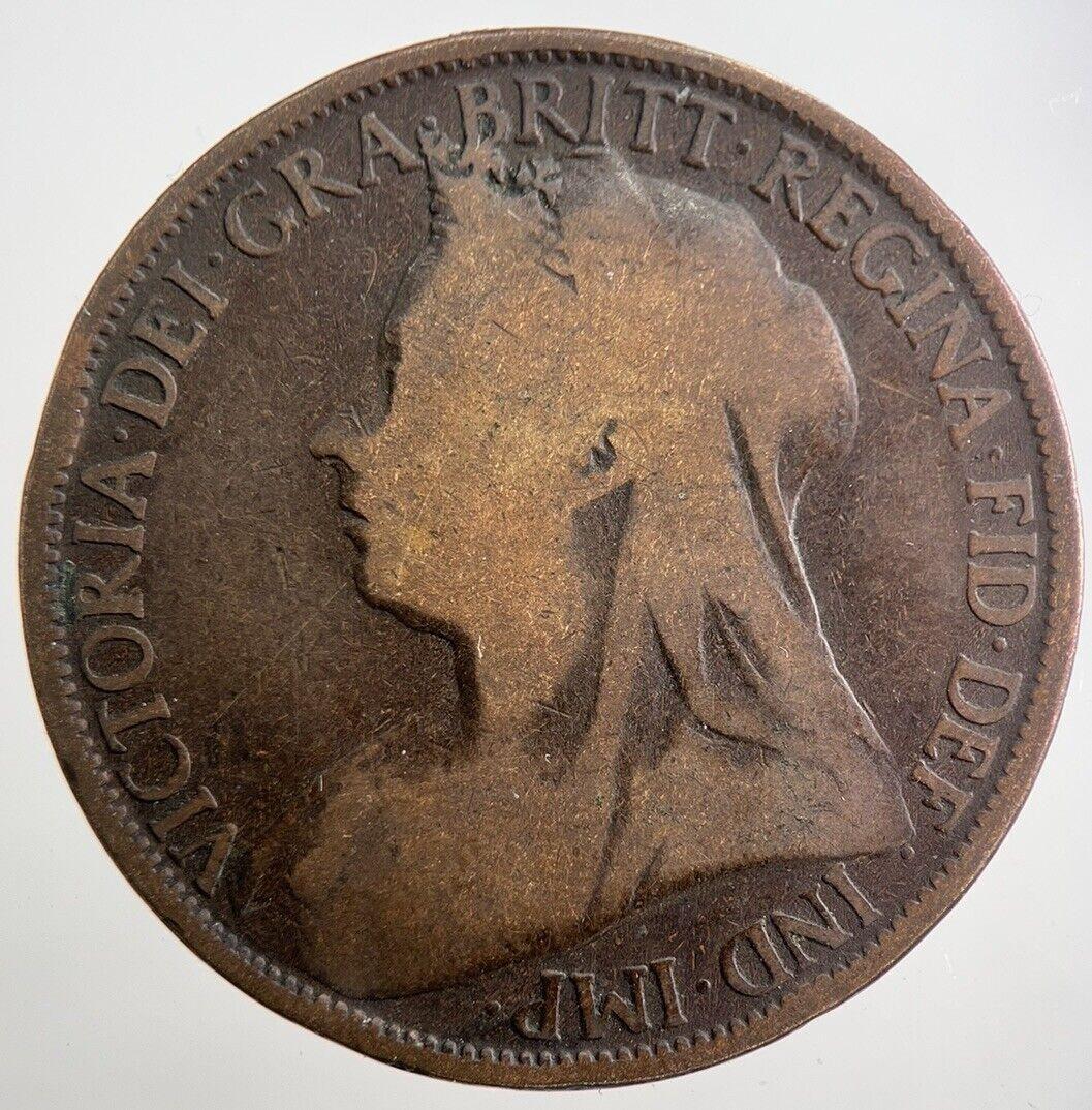1895 Victoria Penny Coin | Fair Grade | a8019