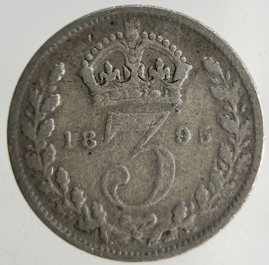 1895 Victoria Threepence Silver Coin | Collectable Grade