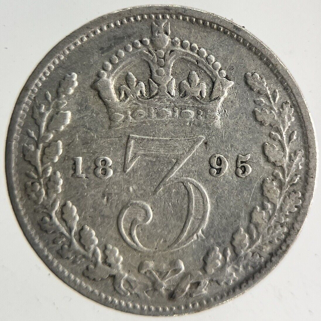 1895 Victoria Threepence Silver Coin | Fine Collectable Grade