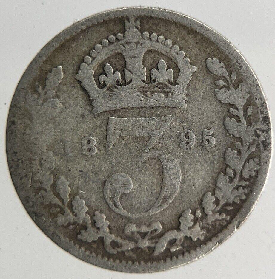 1895 Victoria Threepence Silver Coin | Collectable Grade