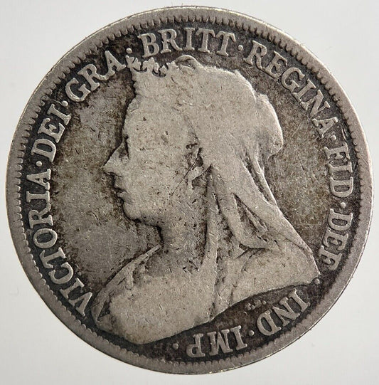 1895 Victoria Shilling Silver Coin | Collectable Grade | a5563