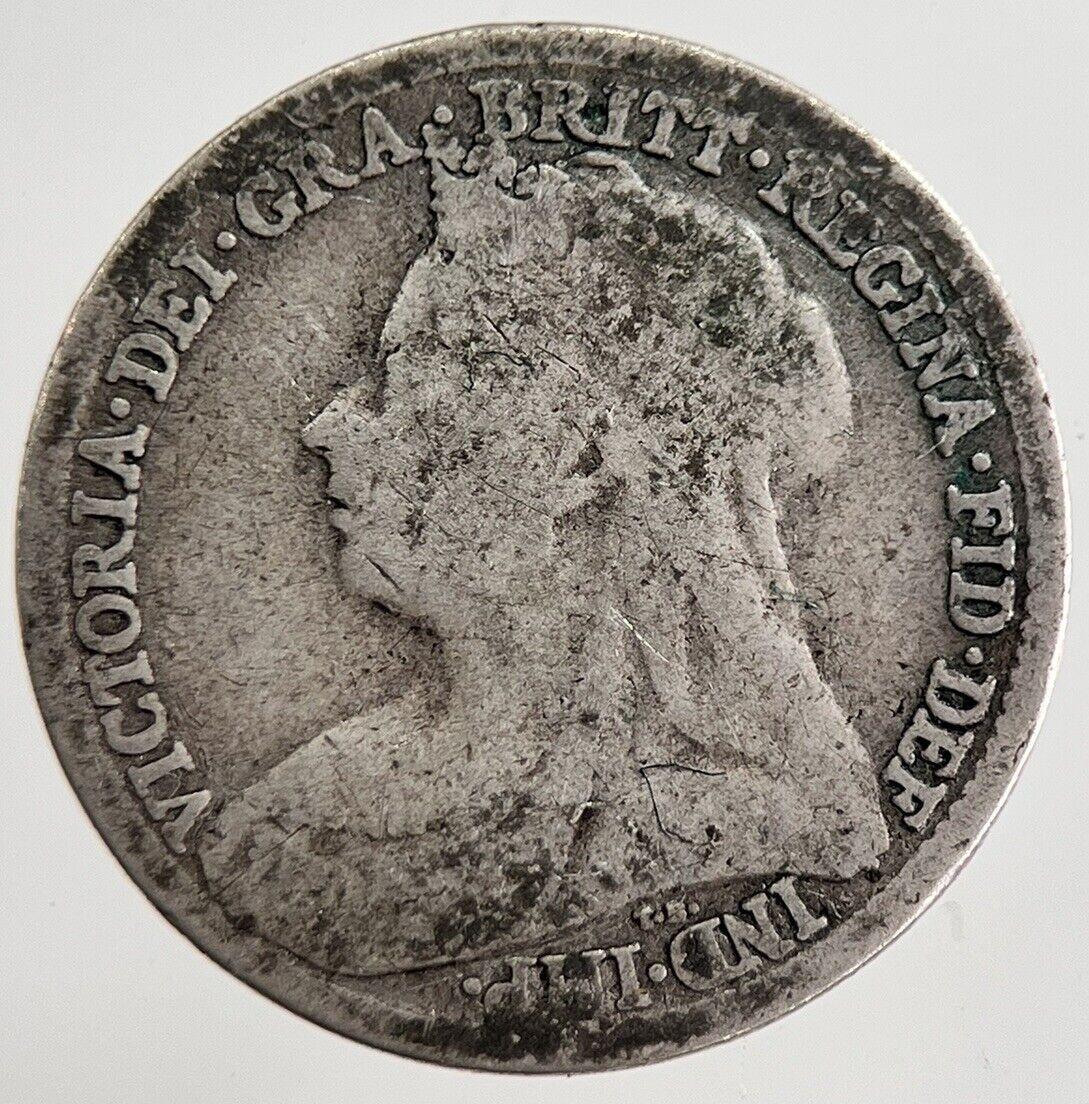 1895 Victoria Threepence Silver Coin | Collectable Grade | a8850
