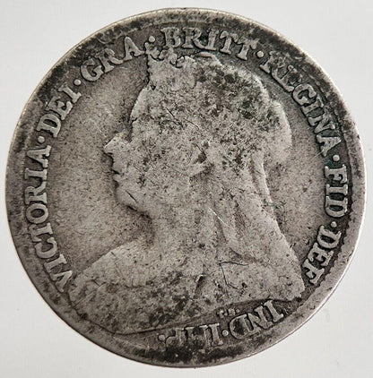 1895 Victoria Threepence Silver Coin | Collectable Grade | a8850