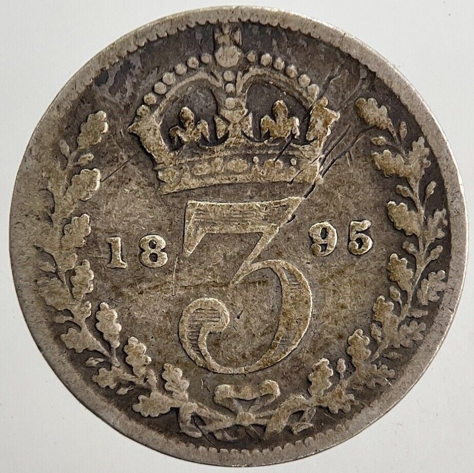 1895 Victoria Threepence Silver Coin | Collectable Grade | a5320