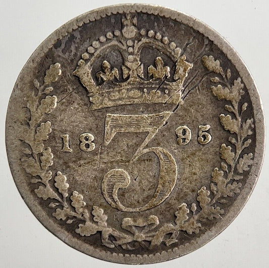 1895 Victoria Threepence Silver Coin | Collectable Grade | a5320