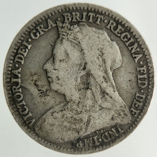 1895 Victoria Threepence Silver Coin | Collectable Grade