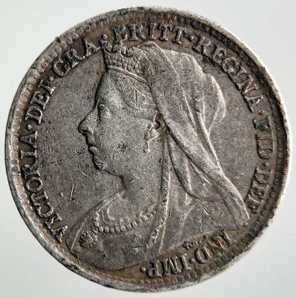 1895 Victoria Threepence Silver Coin | Very High Grade | a4050