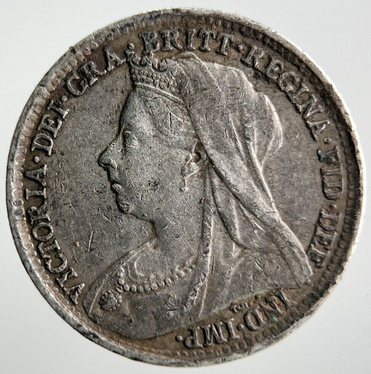 1895 Victoria Threepence Silver Coin | Very High Grade | a4050
