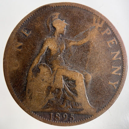 1895 Victoria One Penny Coin | Collectable Grade