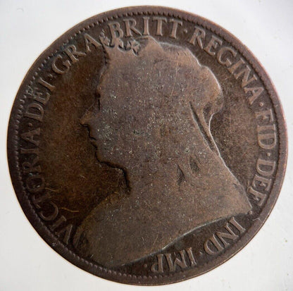 1895 Victoria One Penny Coin | Collectable Grade