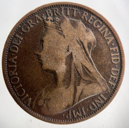 1895 Victoria One Penny Coin | Collectable Grade
