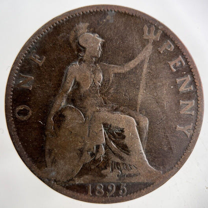 1895 Victoria One Penny Coin | Collectable Grade