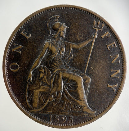 1895 Victoria One Penny Coin | Very High Grade