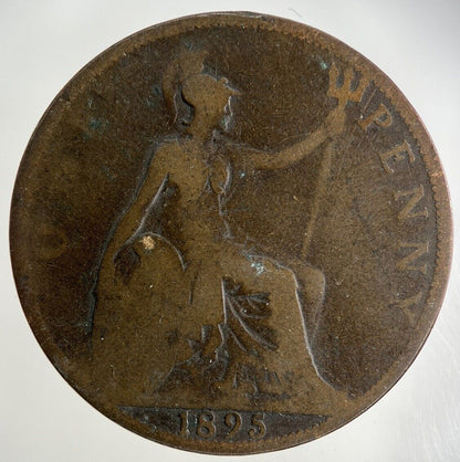 1895 Victoria One Penny Coin | Collectable Grade