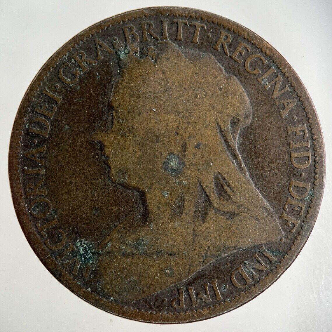 1895 Victoria One Penny Coin | Collectable Grade