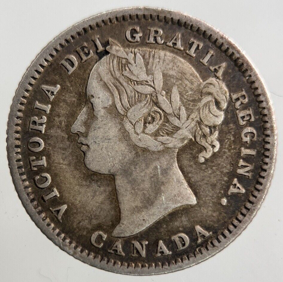 1896 Canada 10 Cents Silver Coin | Fine Collectable Grade
