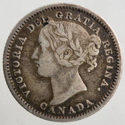1896 Canada 10 Cents Silver Coin | Fine Collectable Grade