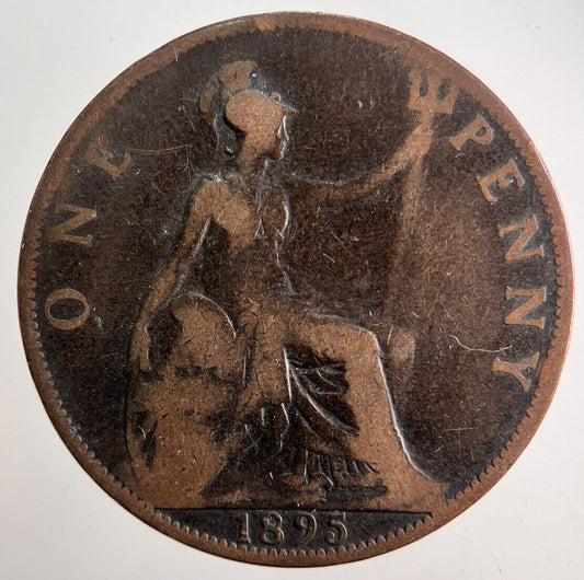 1895 Victoria One Penny Coin | Collectable Grade