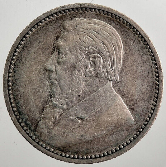 1896 South Africa Zar Sixpence Coin | Fine Collectable Grade | a7926