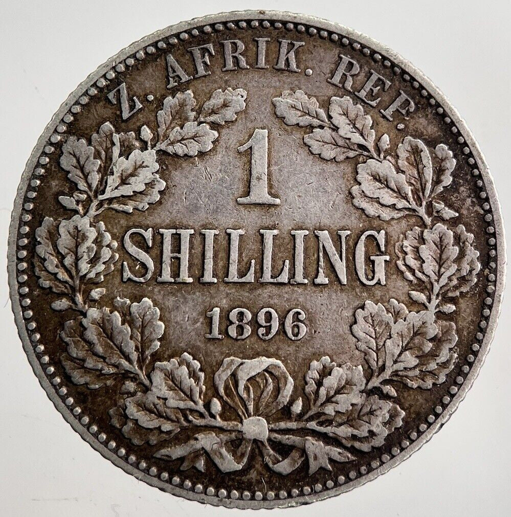 1896 South Africa One Shilling Silver Coin | Very High Grade | a7927
