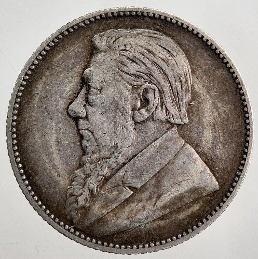 1896 South Africa One Shilling Silver Coin | Very High Grade | a7927