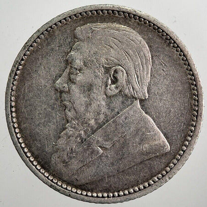 1896 South Africa Zar Sixpence Coin | Fine Collectable Grade | a7924