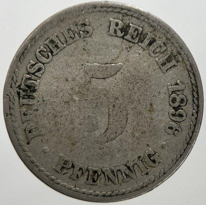 1896 Germany 5 Pfennig Coin | Collectable Grade | a7301
