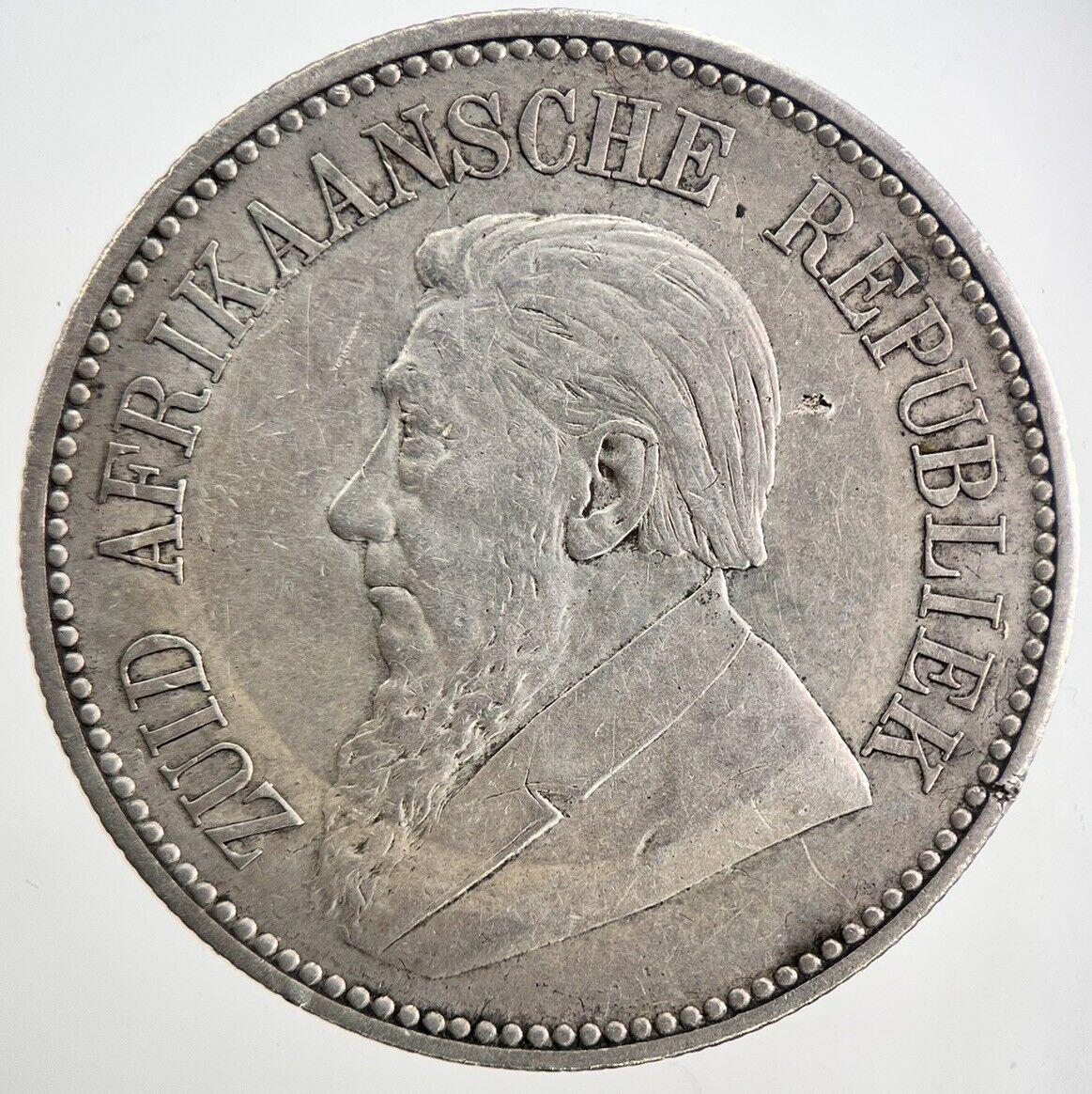 1896 South Africa Half-Crown Silver Coin | Very High Grade | a6728